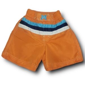 iXtreme Bathing Suit Swim Trunks Orange Blue White